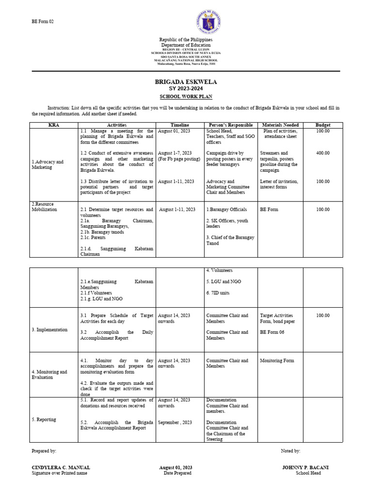 be-form-2-school-work-plan-2023-pdf