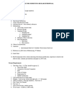 Research Proposal Format