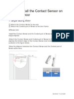 How To Install The Contact Sensor On A Hinged Door