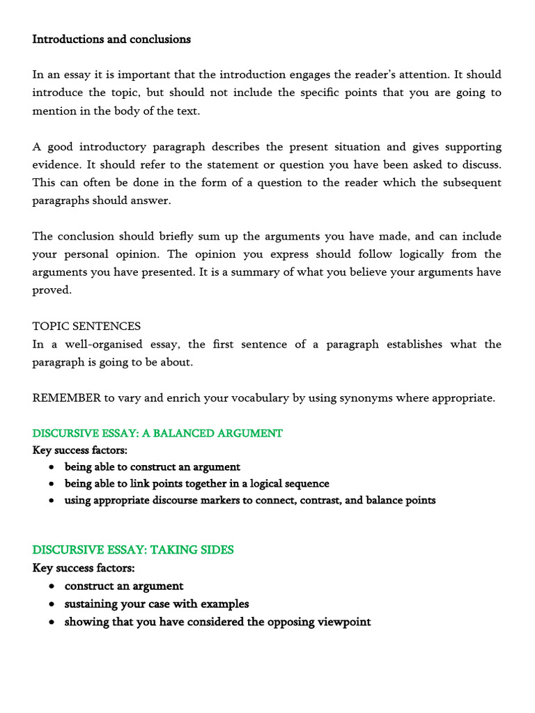 Crafting Engaging Introductions & Conclusions | PDF | Tourism | Text ...
