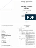 Limba Si Literatura Romana Evaluarea Nationala 2017 Clasa a VIII a VARIANTA Anca Davidoiu Roman Ed Paralela 45 2016 2-1