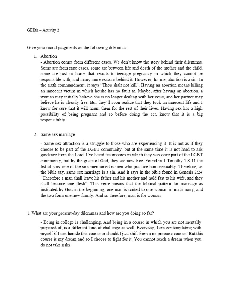 GEEth - Activity 2 | PDF