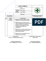 Instrumen Audit Internal Ke Puskesmas Sentolo I