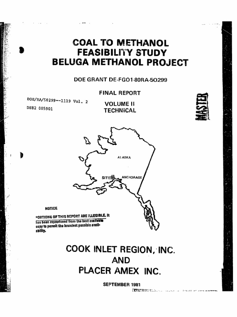 Coal-to-Methanol Project Feasibility Study | PDF | Methanol | Combustion