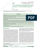 Impact of Health Care On Geriatric Population and