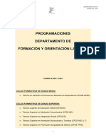 Programaciones Departamento de Formación Y Orientación Laboral