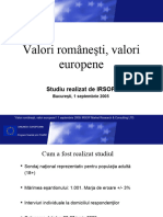 Prezentare Valorilor Europene