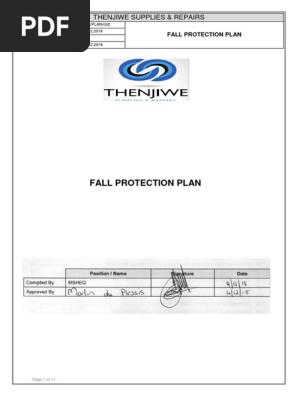 Fall Protection plan