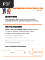 Atribut I Apozicija - Listić Za Vježbu - Redoviti Program | PDF