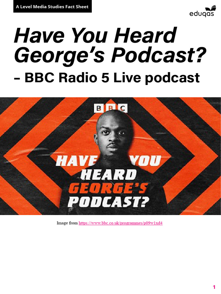 have-you-heard-georges-podcast-factsheet-pdf-podcast-bbc
