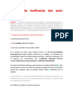 Semana 15 - Ineficacia Del Acto Juridico