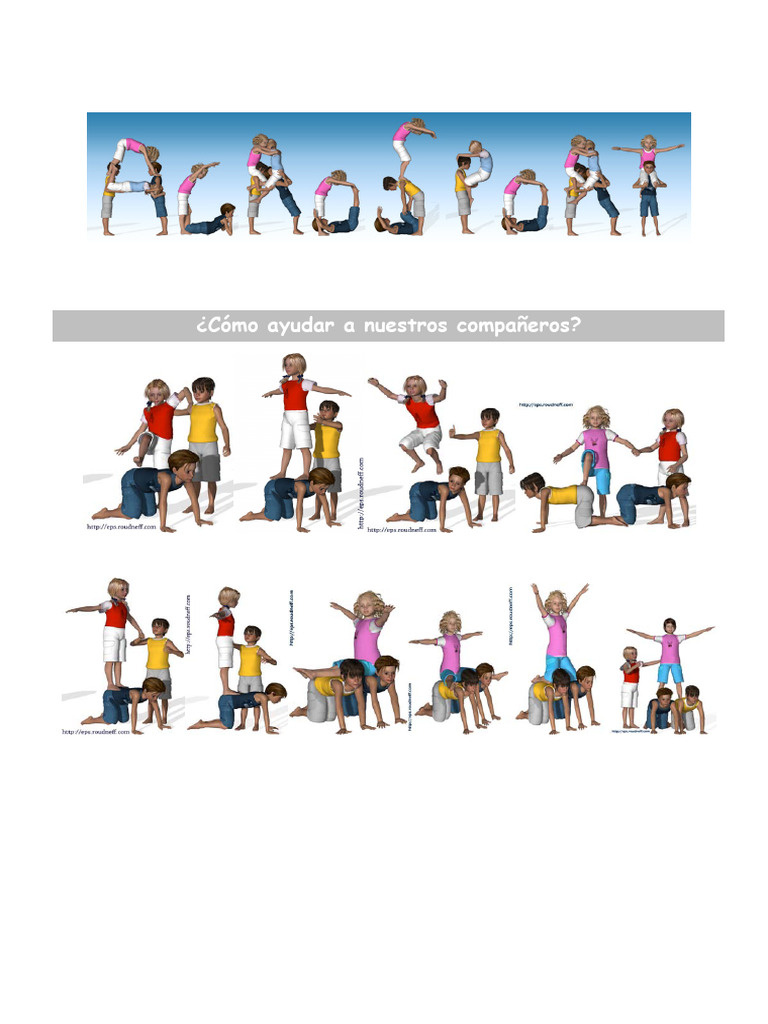 Figuras de Acrosport para 4 Personas | PDF