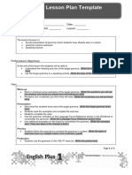 Ep2e Grammar Lesson Plan Template