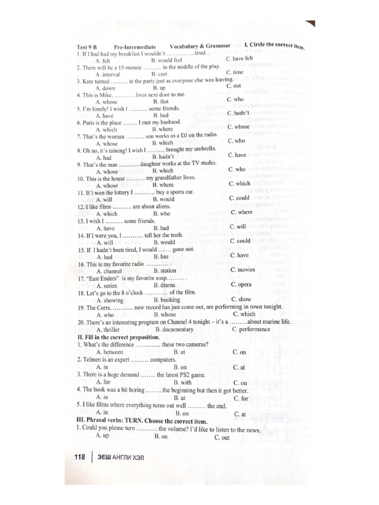 Pre Intermediate | PDF