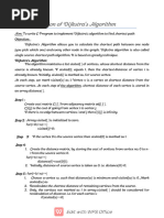 Program 6 Dijkstra Algorithm