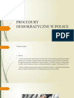 Procedury Demokratyczne W Polsce 2