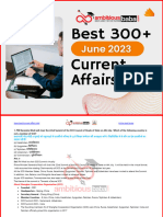 Best 300 MCQ Current Affairs June 2023 Ambitious Baba