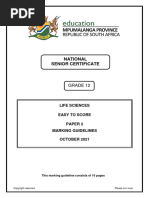 Life Sciences Easy To Score p2 Marking Guideline (O - 230909 - 144945