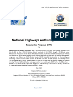 National Highways Authority of India: Request For Proposal (RFP)