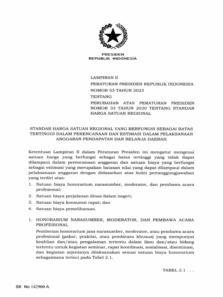 Lampiran Ii Salinan Perpres Nomor 53 Tahun 2023 Pdf