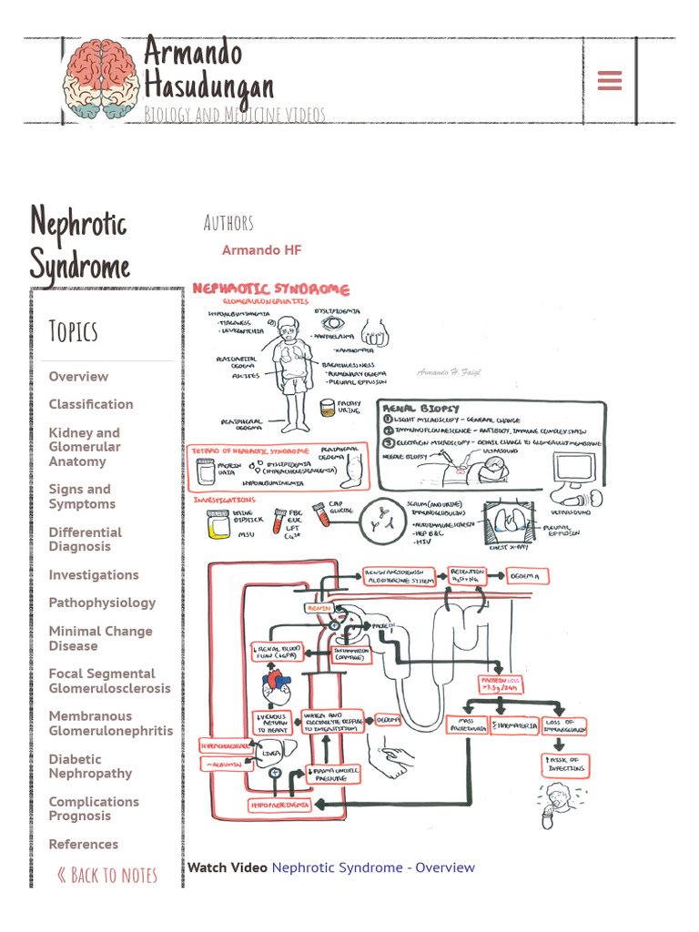 Nephrotic Syndrome Overview and Types | PDF | Kidney | Internal Medicine