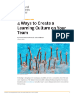 4 Ways of Create Learning Culture