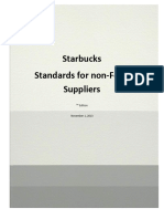Starbucks Standards For Non-Food Suppliers: Edition