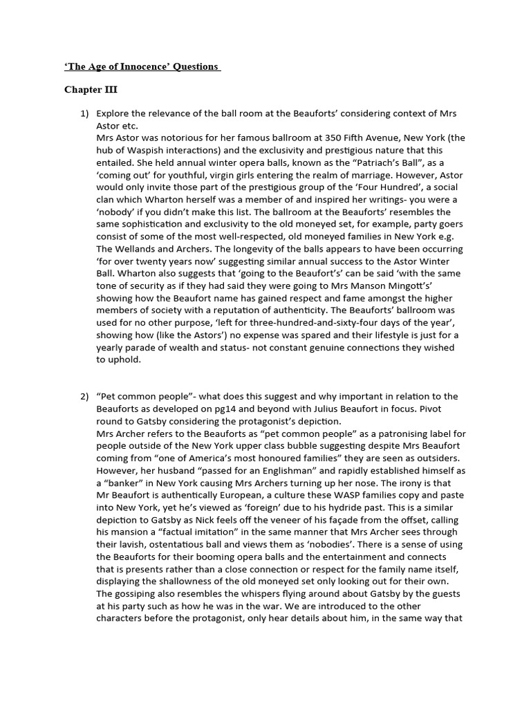 The Age of Innocence | PDF | The Age Of Innocence | Clothing