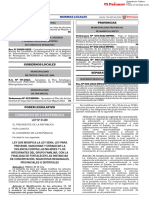 Ley N° 30364 - Ley N° 31439 Ley que modifica la Ley 30364, fortalecer las instancias de concertación, Prov, Reg y Distr