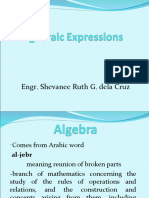 Algebraic Expressions