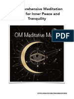 A Comprehensive Meditation Guide For Inner Peace and Tranquility