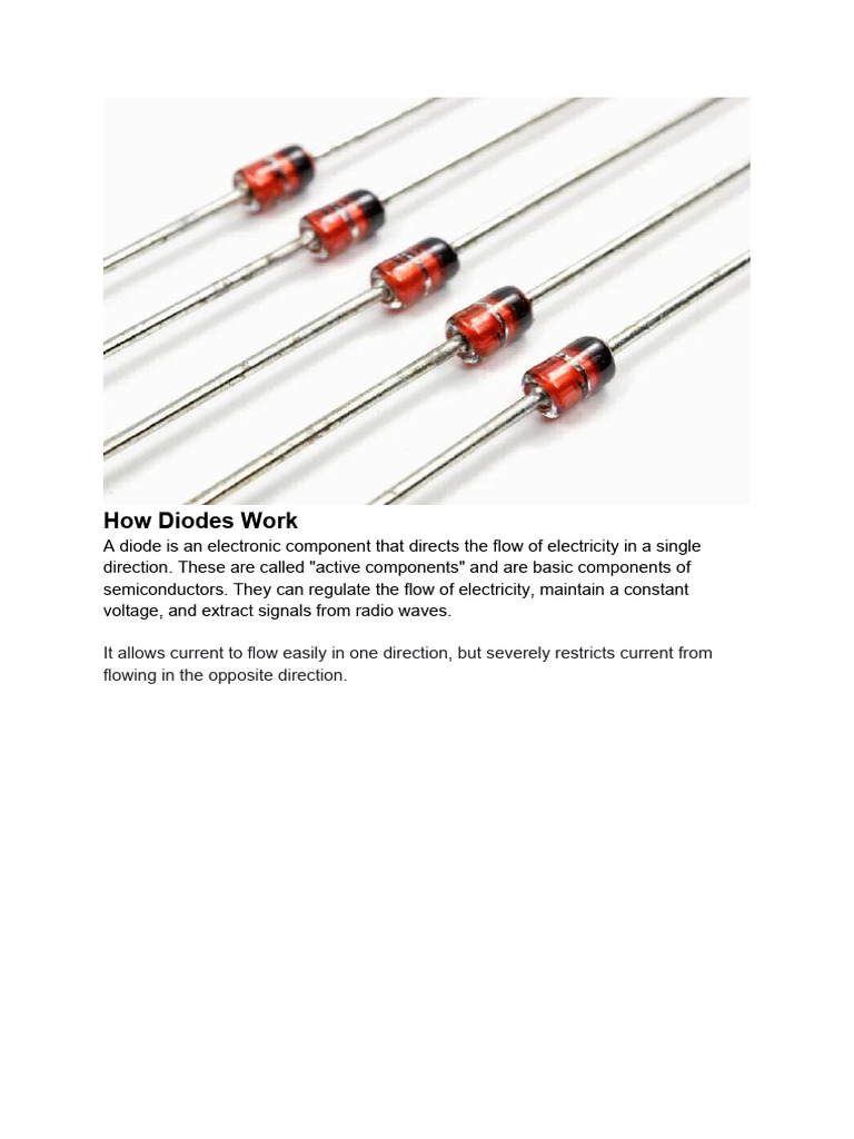 A.) How Diodes Work PDF
