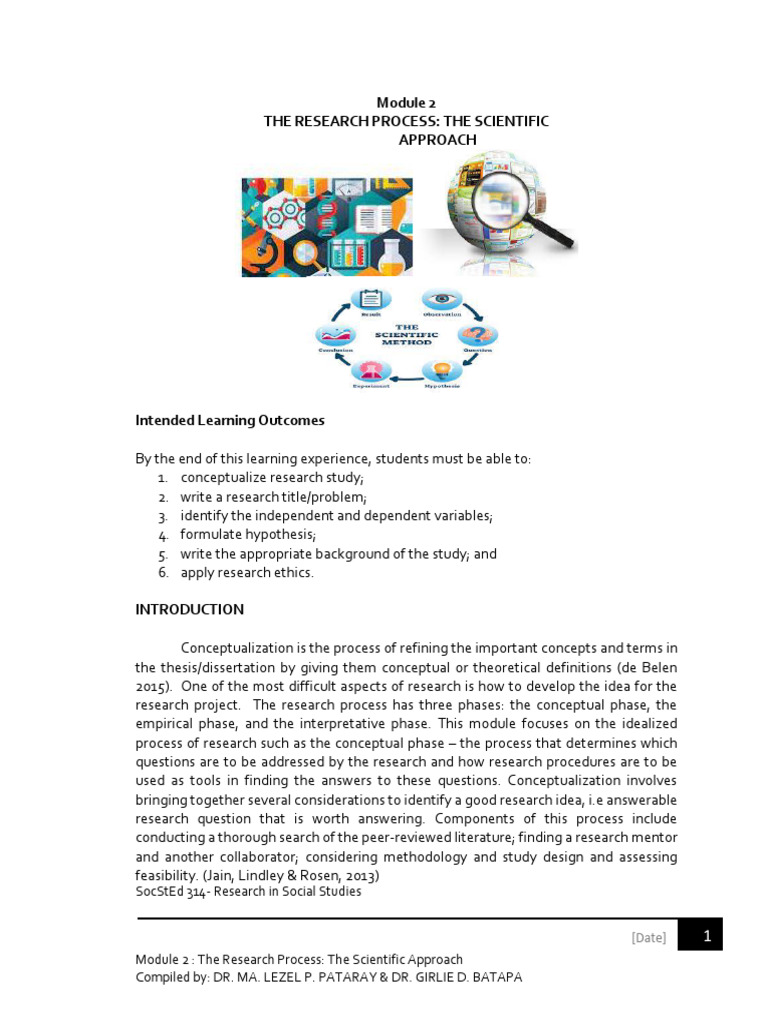 Research Process in Social Studies | PDF | Hypothesis | Experiment