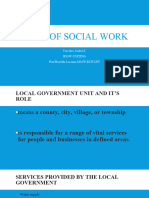 Field of Social Work-Lgu and It's Role