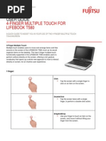 4-Finger Multiple Touch For Lifebook T580: User Guide