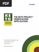 The Keto Project Verification Application