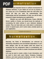 Normalization