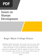 Issues in Human Devt