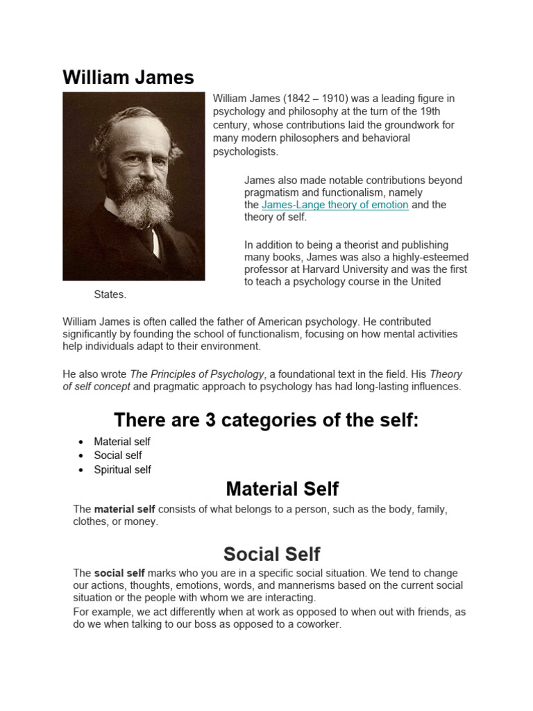 William James | Download Free PDF | William James | Psychology