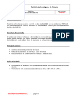 Relatório de Investigação de Acidentes Do Trabalho - MDA - ROMULO SOLANO