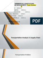 Logistics Topic No, 5 Sept. 13