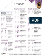 Factors Cheatsheet R