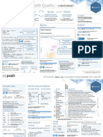 Quarto Cheatsheet R