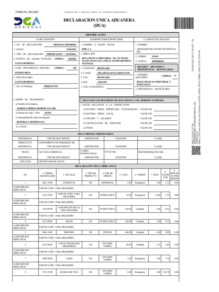 Print Import Declaration | PDF | Economía mundial | Negocios ...