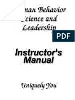 Human Behavior Science and Leadership Instructor Manual