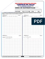 Algebra 3-4-5 Pre II Bimestre 10-07-23