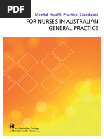 Mental Health Practice Standards For Nurses in Australian General