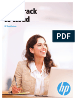 Brochure Fast Track To Cloud - HP CloudSystem