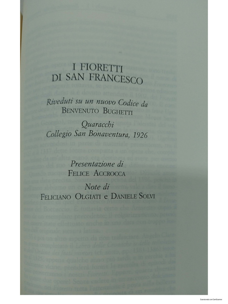 Fioretti Fonti Francescani PDF