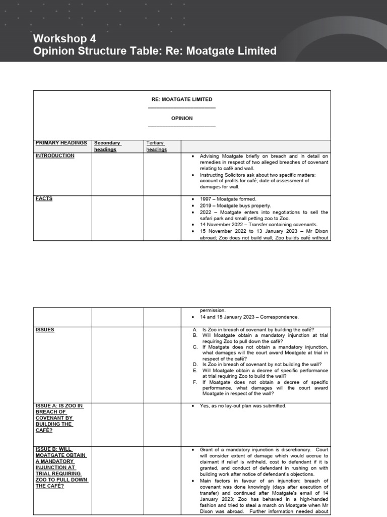 BTC OPW WS4 Consolidate Moatgate Completed Structure Table | PDF ... image.